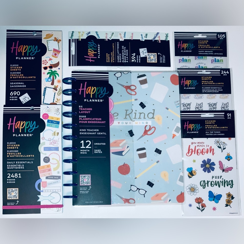 Happy Planner & Stickers Set - NEW!